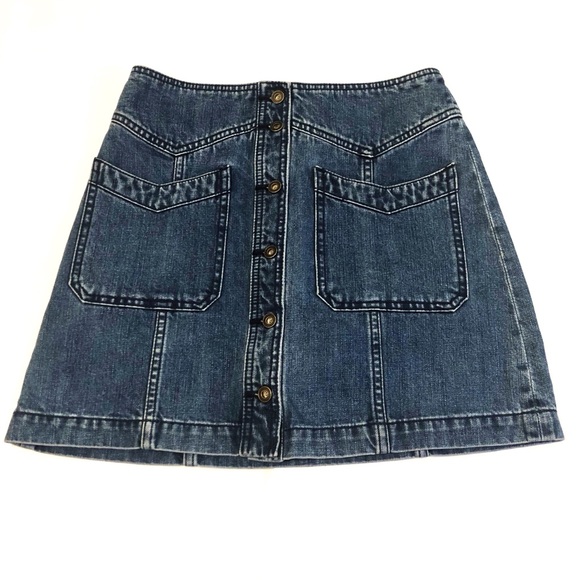 Free People Dresses & Skirts - Free People Come Closer Denim Skirt
